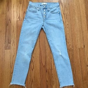 Madewell High Rise Blue Jeans Slim Fit